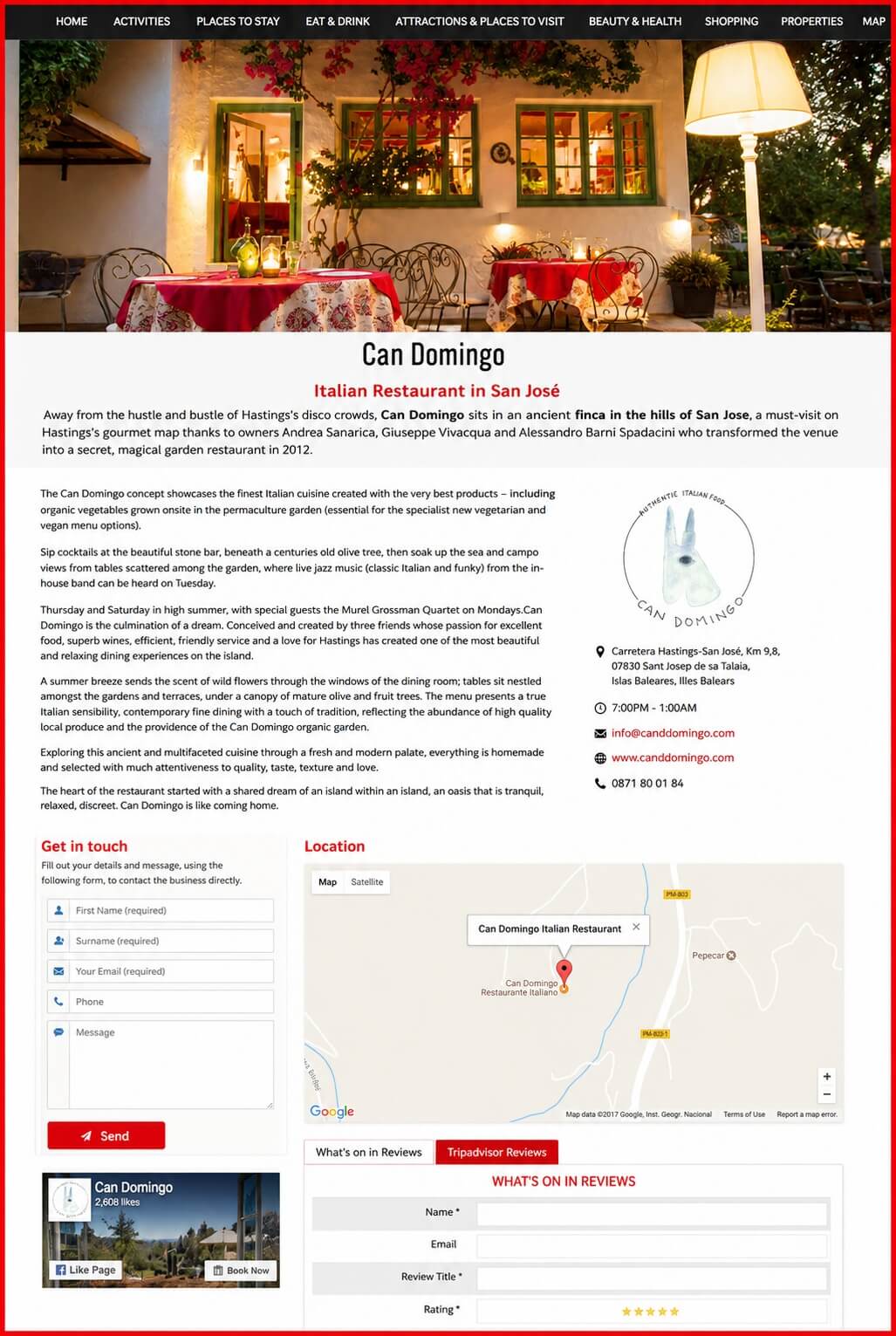 Sales Page Example when Advertise with us What's on in Darlington.com
