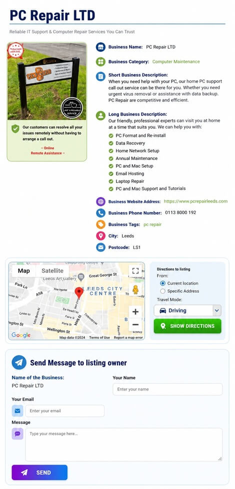 Business Listing - Example